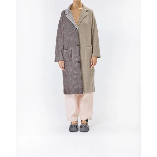 Cardigan Lungo Logo - Moschino - Modalova