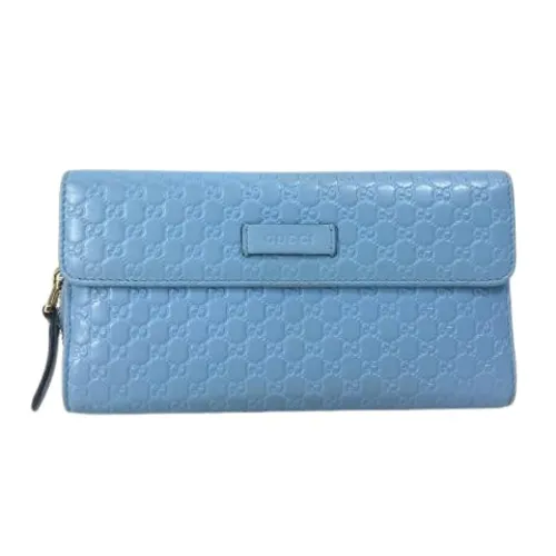 Pre-owned Leather Wallet - Gucci Vintage - Modalova