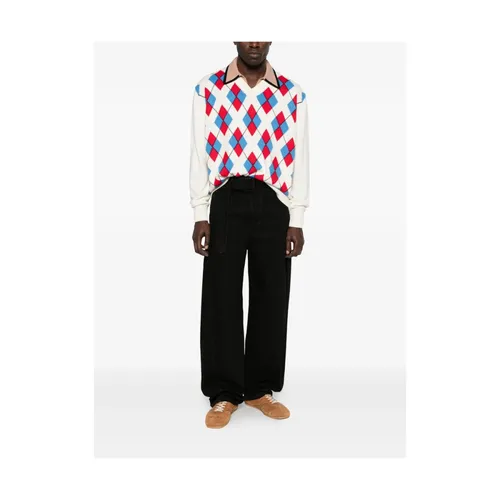 Argyle Sweater - Dries Van Noten - Modalova