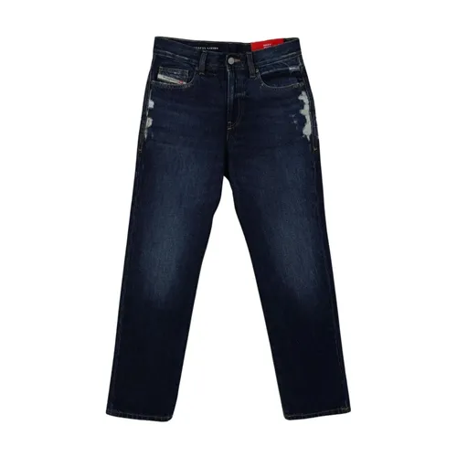 Denim Regular Fit Solid Jeans - Diesel - Modalova