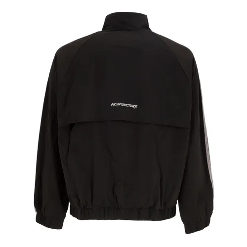 Black Zip-Up Suit Jacket with Mesh - Acupuncture - Modalova