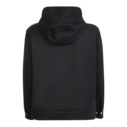 Black Hooded Wool Jacket - PT Torino - Modalova
