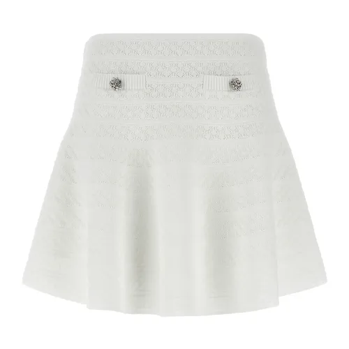 Pointelle Knit Mini Skirt - Self Portrait - Modalova