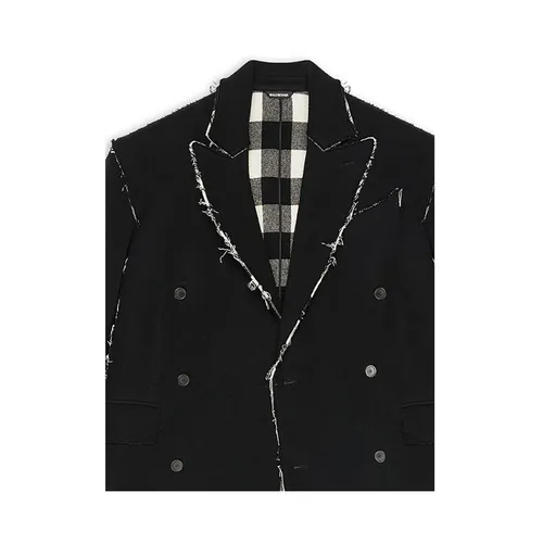 Buffalo Check Oversized Coat - Balenciaga - Modalova