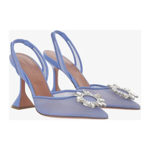 Begum 95 Mesh Slingback Pumps - Amina Muaddi - Modalova