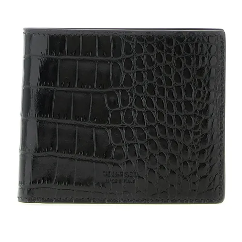 Crocodile Bi-fold Wallet - Tom Ford - Modalova
