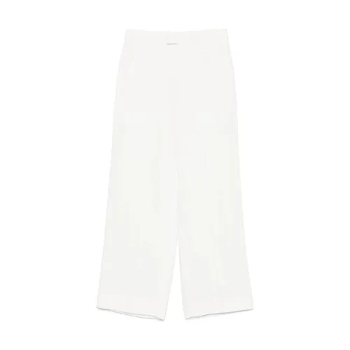 White Buttoned Trousers with Pockets - Ann Demeulemeester - Modalova