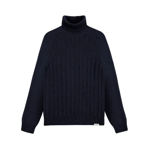 Blue Turtleneck Sweater Aw25 - Colmar - Modalova