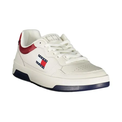 White Polyester Sneakers for Men - Tommy Hilfiger - Modalova