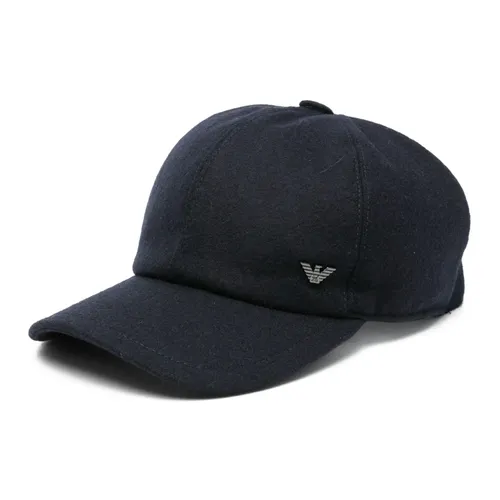 Dark Navy Baseball Hat - Emporio Armani - Modalova