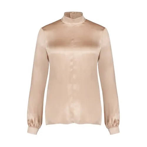 Silk Charmeuse Mock Neck Blouse - Tom Ford - Modalova