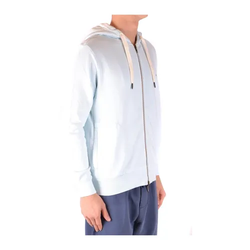Blue Zip Hooded Training Shirt - Sun68 - Modalova