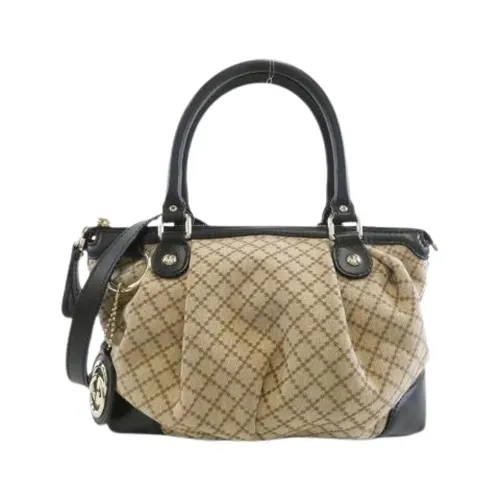 Pre-owned Canvas Handbag - Gucci Vintage - Modalova