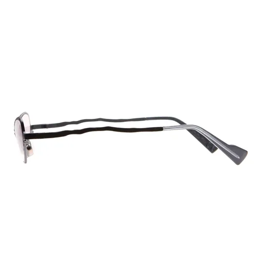 Modern Oval Cat-Eye Sunglasses Black - Kuboraum - Modalova