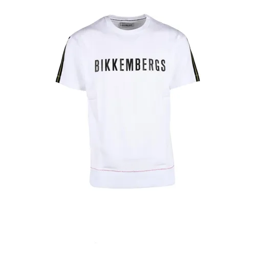 White T-Shirt for Men - Bikkembergs - Modalova