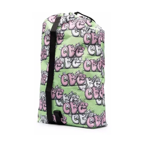 Graphic Print Drawstring Backpack - Comme des Garçons - Modalova