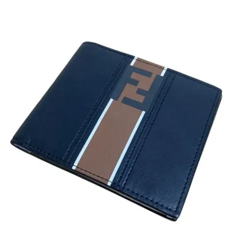Pre-owned FF Logo Stripe Compact Wallet - Fendi Vintage - Modalova