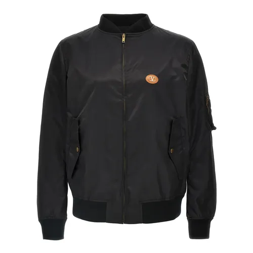 Logo Bomber Jacket - Valentino Garavani - Modalova