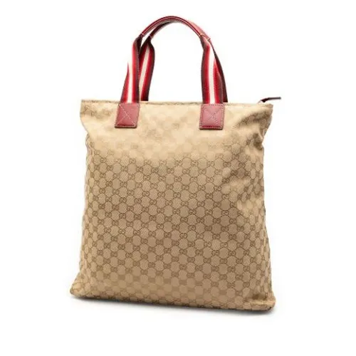 Pre-owned Canvas Tote - Gucci Vintage - Modalova