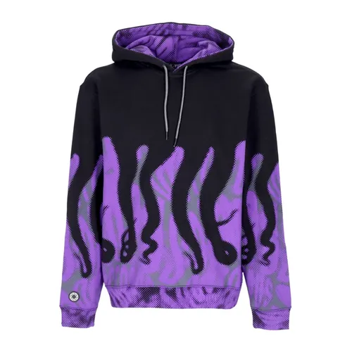 Half Tone Hoodie Black/Purple - Octopus - Modalova