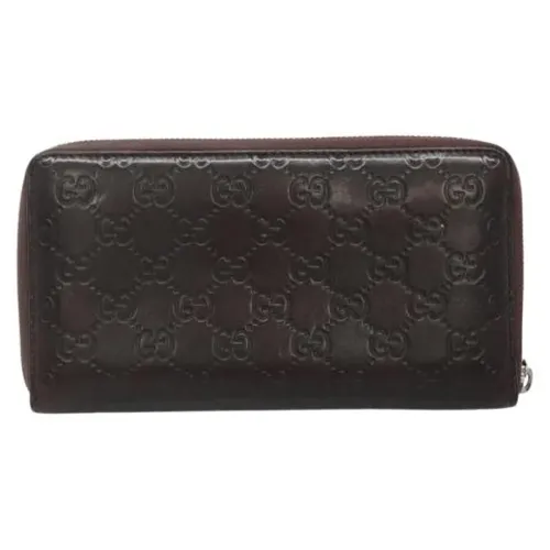 Pre-owned Leather Wallet - Gucci Vintage - Modalova