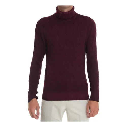 Cable Knit Turtleneck Pullover Stone Washed - Gran Sasso - Modalova
