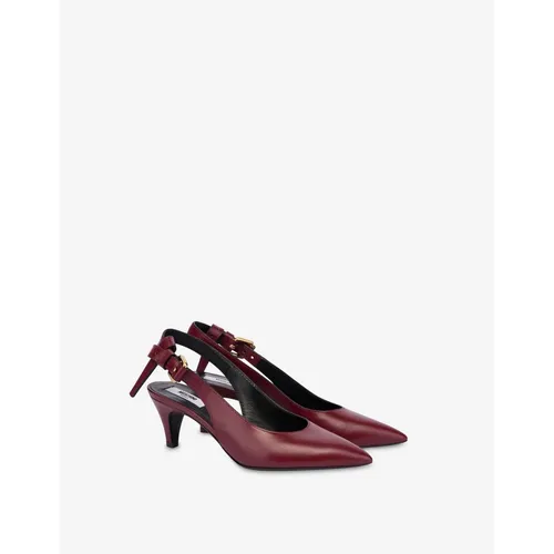 Calf leather slingback - Moschino - Modalova