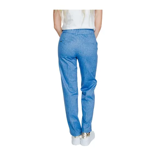 Blue Palazzo Pants Lightweight Flexible Fit - Street One - Modalova