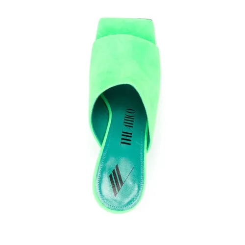 Green Square-Toe Mules - The Attico - Modalova