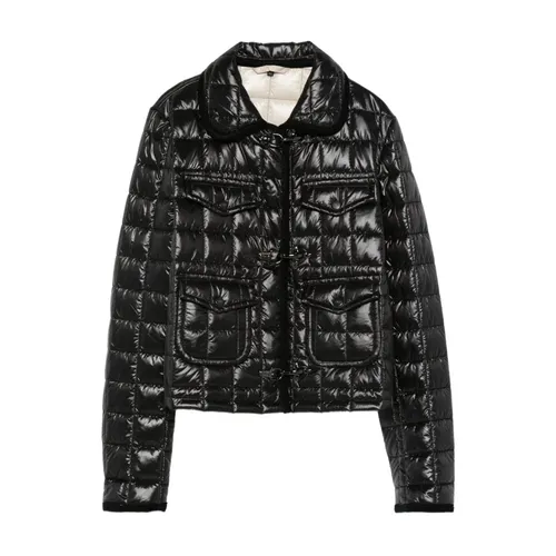 Quilted Black Toggle Coat - Fay - Modalova