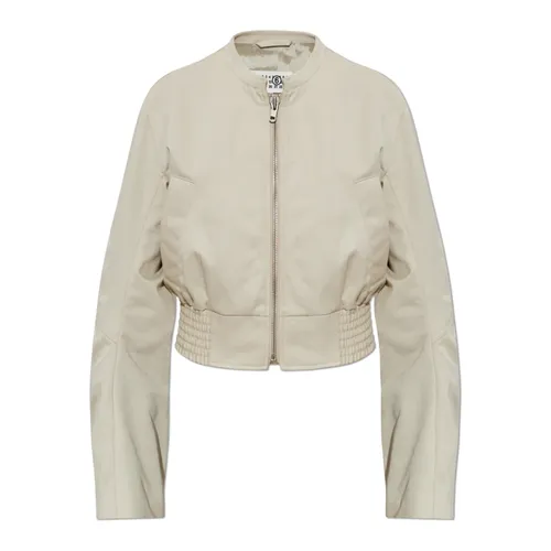 Cropped Bomber Jacket - MM6 Maison Margiela - Modalova