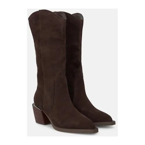 Pointed Toe Heeled Half-Boot - Alma EN Pena - Modalova