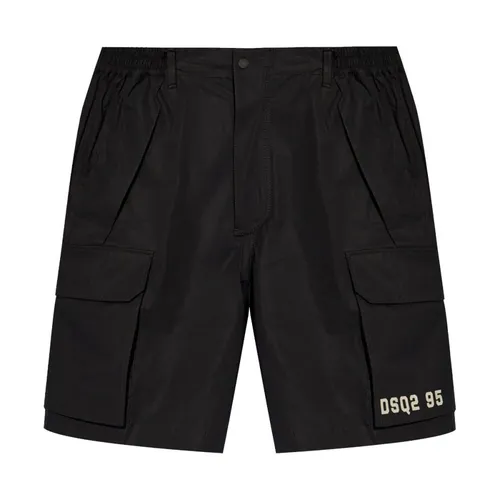 Logo Printed Cargo Shorts - Dsquared2 - Modalova