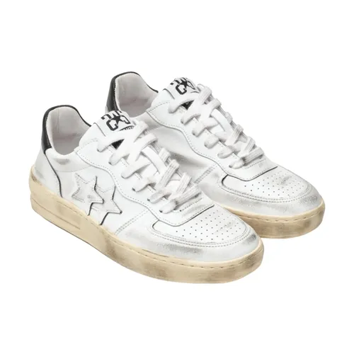 White Leather Padel Sneaker - 2Star - Modalova