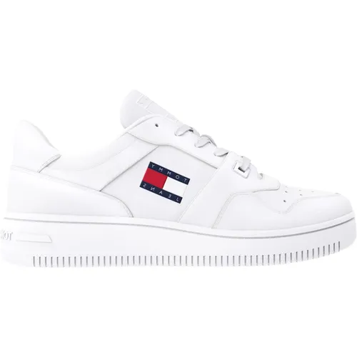 White Retro Basket Sneakers - Tommy Jeans - Modalova