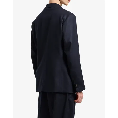 Giacca in lana stretch - Emporio Armani - Modalova