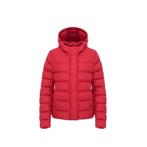 Hooded Coat with Natural Feather Padding - Colmar - Modalova
