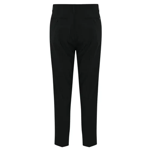 Black Wool Trousers - Dondup - Modalova