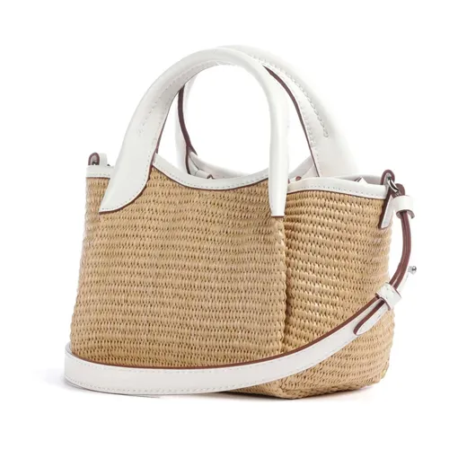 Small Woven Straw Shopper - Emporio Armani - Modalova