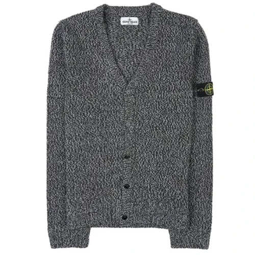 Wool blend knit cardigan - Stone Island - Modalova