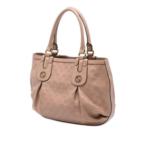 Pre-owned Vintage Leather Tote - Gucci Vintage - Modalova