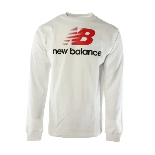 White Cotton Men's Sweater - New Balance - Modalova
