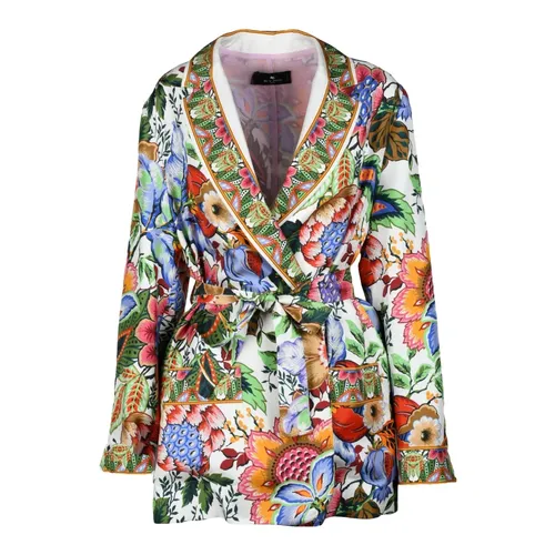 Silk Belted Kimono Blazer Jacket - Etro - Modalova