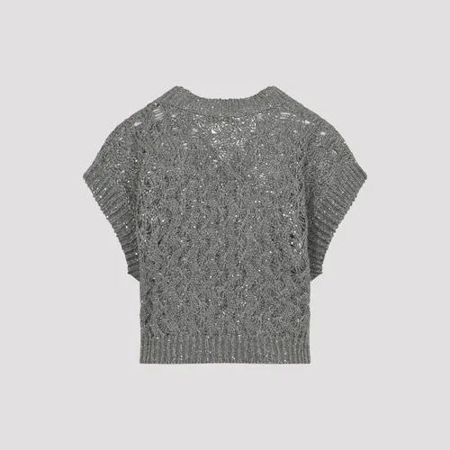 V-Neckline Sweater - Brunello Cucinelli - Modalova