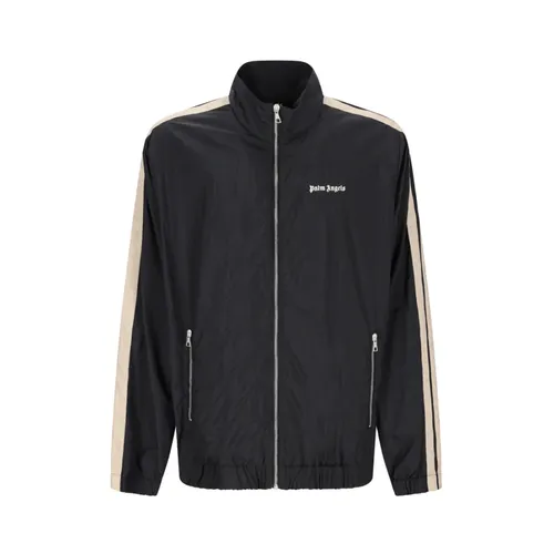 Track Jacket Black Off White - Palm Angels - Modalova