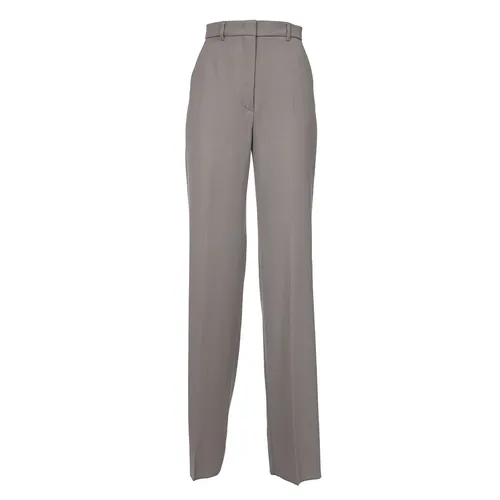 Straight Leg Wool Pants - Max Mara Studio - Modalova