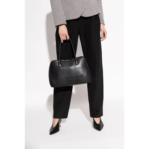 Eagle Club soft leather shoulder bag - Emporio Armani - Modalova