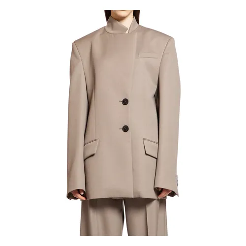 Blazer de Gabardina - The Attico - Modalova