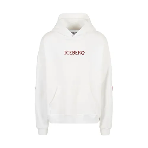 White Hoodie Sweatshirt - Iceberg - Modalova