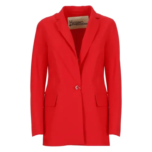 Single Breasted Jacket - Herno - Modalova